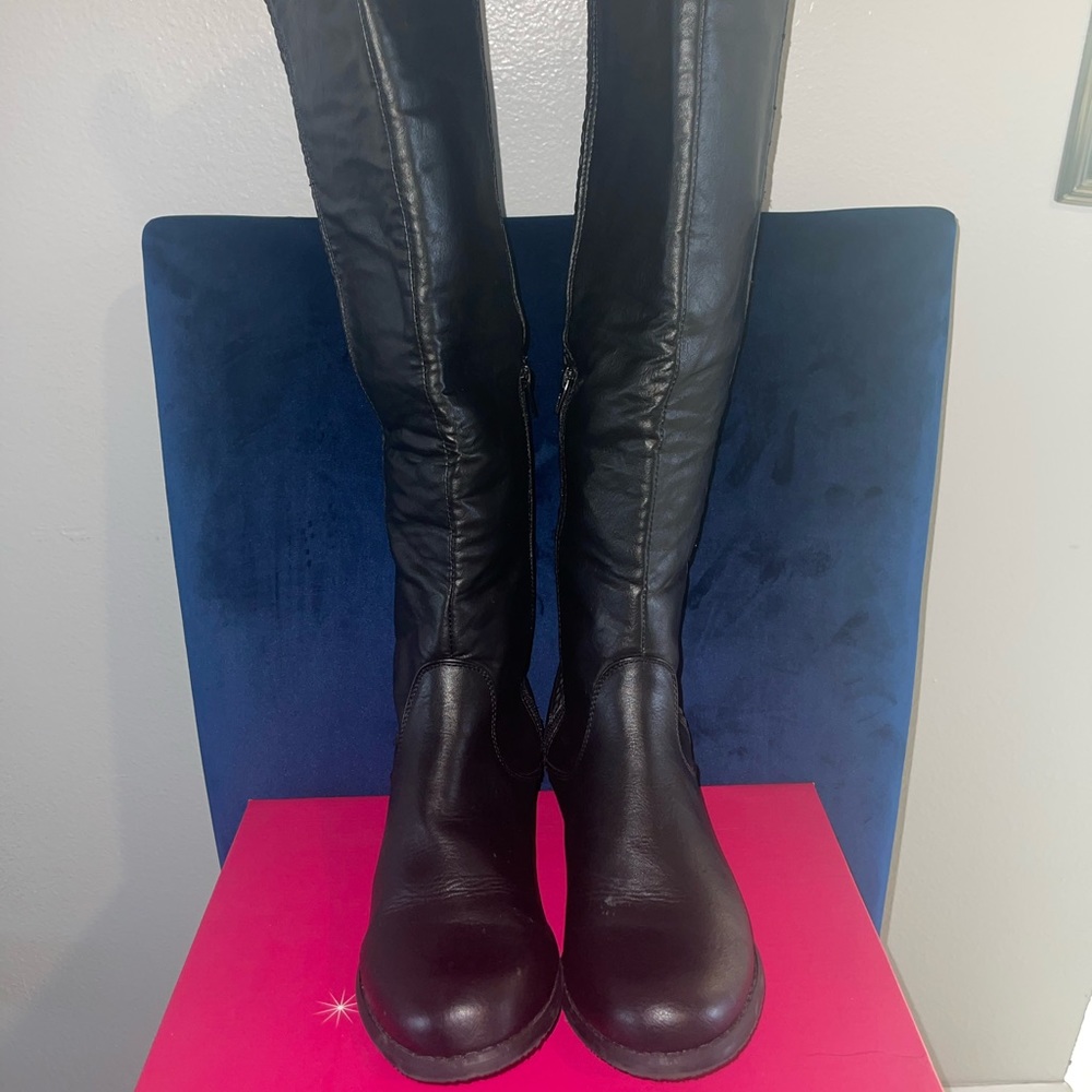 Black over the Knee Boots……